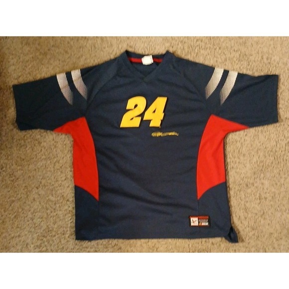 Vintage Jeff Gordon Dupont NASCAR Chase Jersey XL Embroidered Signature Shirt - Picture 2 of 6